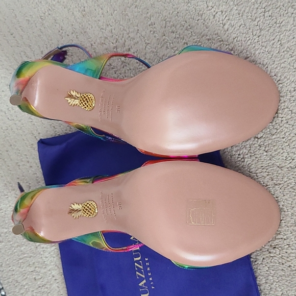 Aquazzura Firenze Minute Sandal Multicolor Heels NEW IN BOX!! - Picture 5 of 10